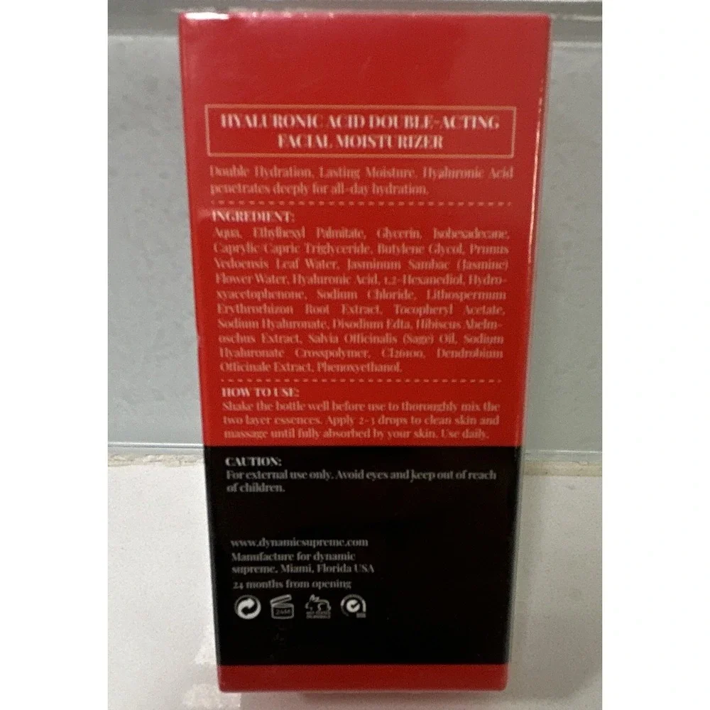 Dynamic Gemstone Hyaluronic Acid Facial Moisturizer Hydrating 1 fl oz MSRP:$495